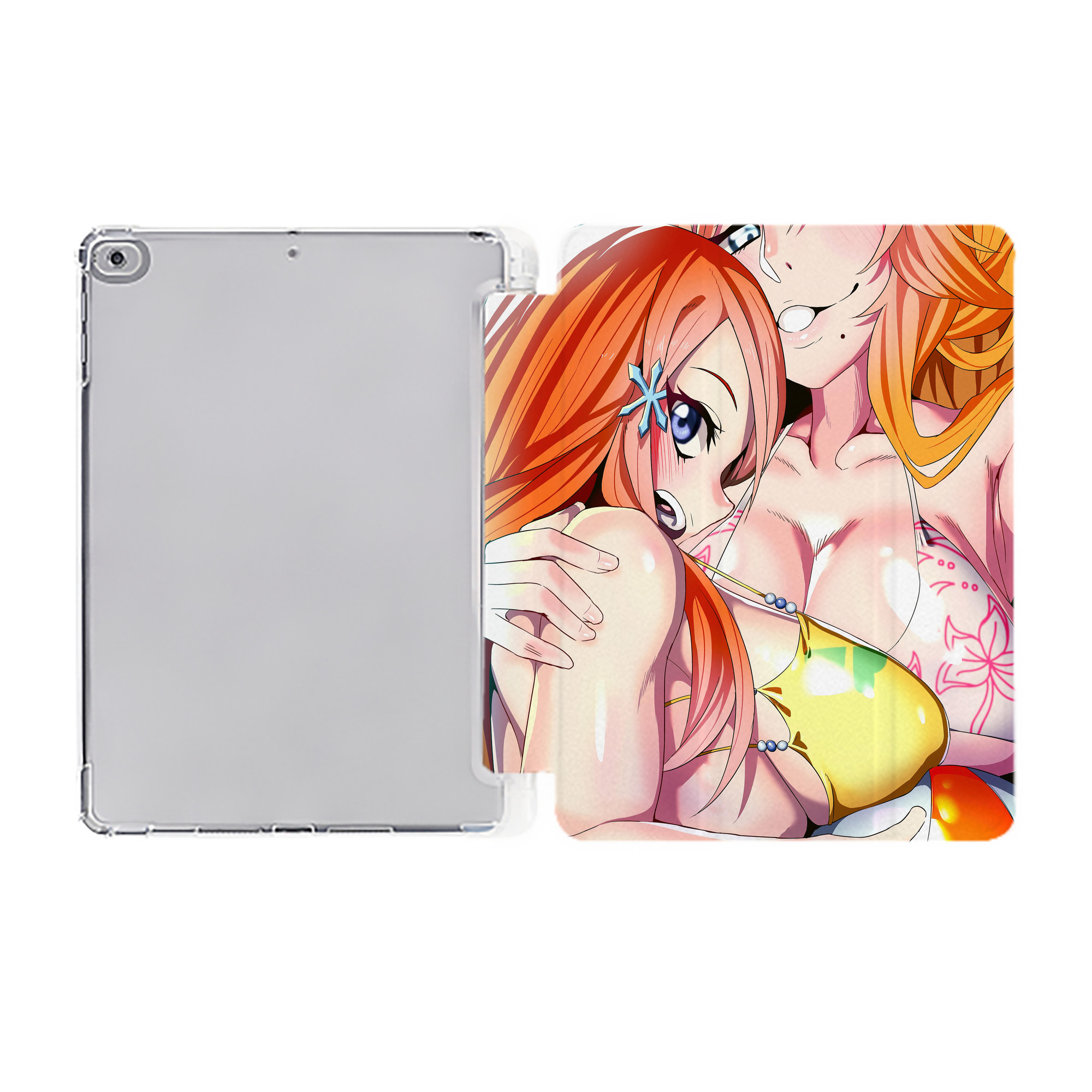 （画像用） ブリーチ BLEACH IPad ケース ペン収納付き 三つ折りスタンド PUレザー×シリコン 対応機種9.5/10.5/10.9インチ
